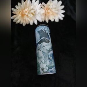 Floral Blue and Green Tumbler